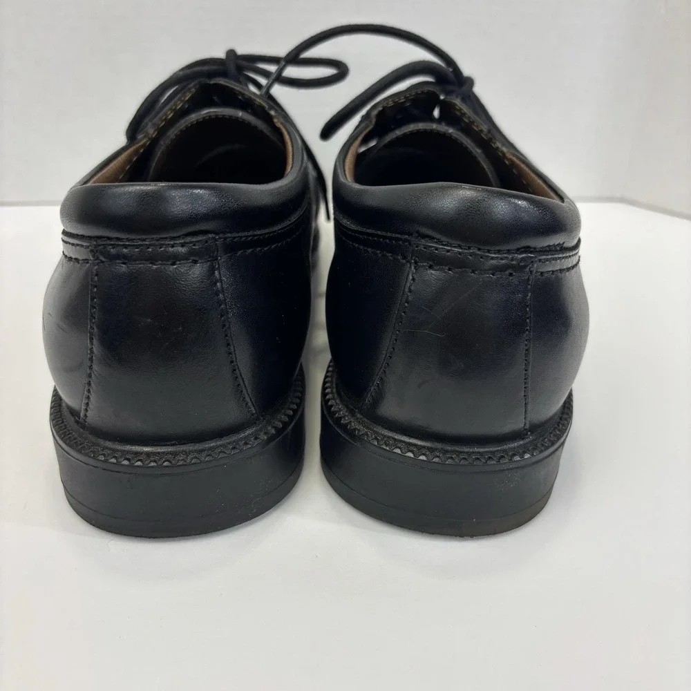 Dockers Cap Toe Derby Dress Shoes Mens Size 14W Black Leather Comfort Cushion